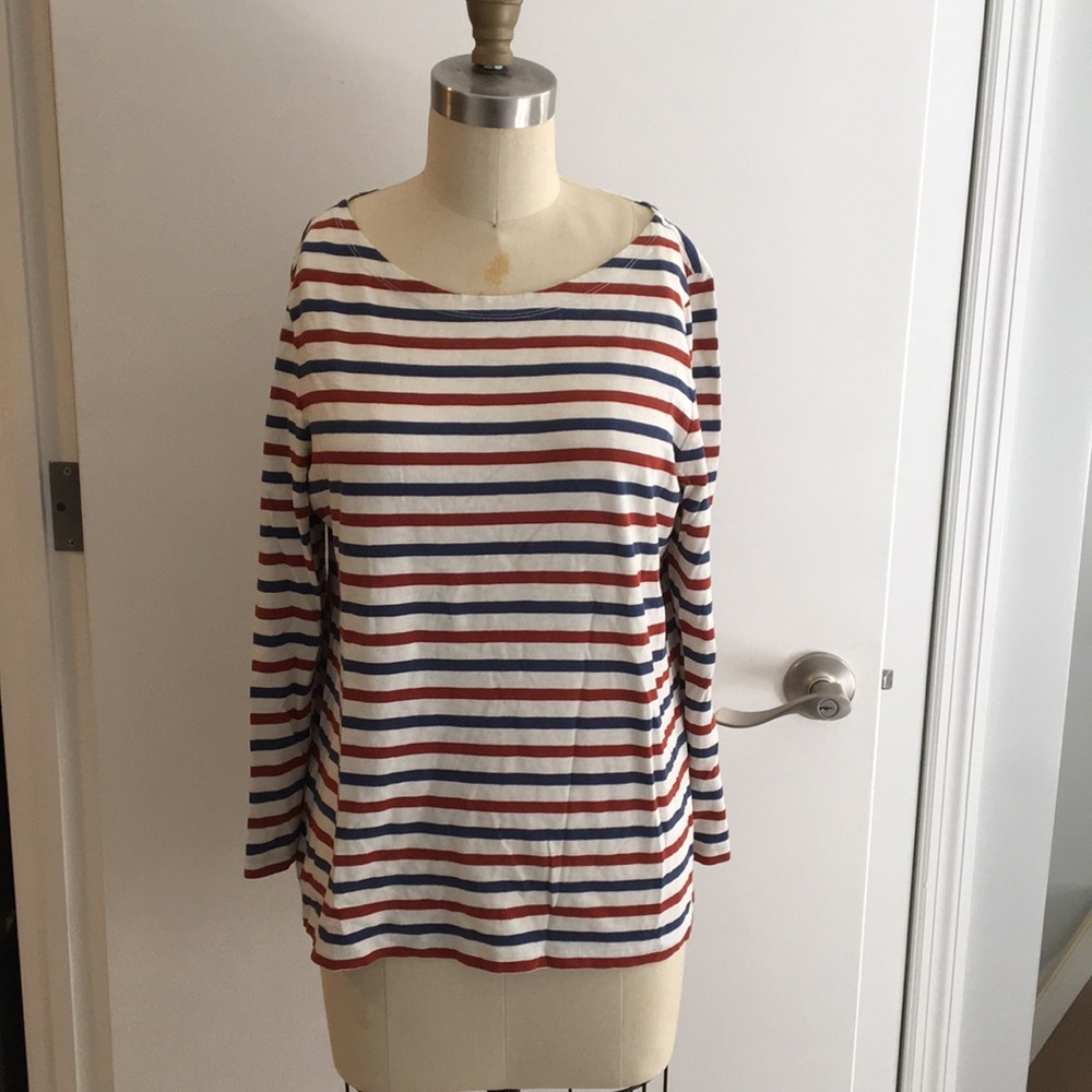 Jcrew Stripe Cotton Tee